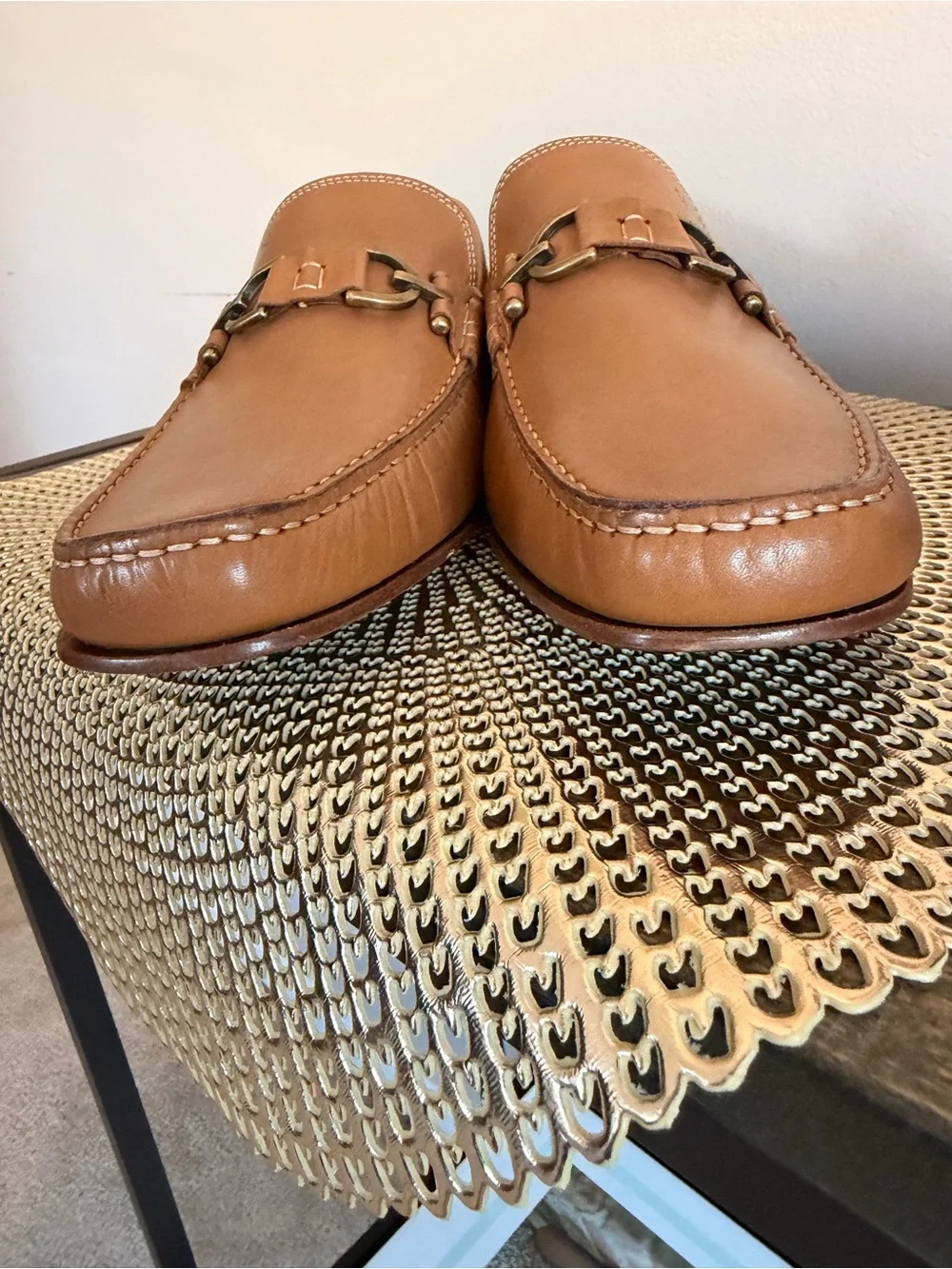Donald Pliner Men's Tan Leather DACIO Loafer Size 15